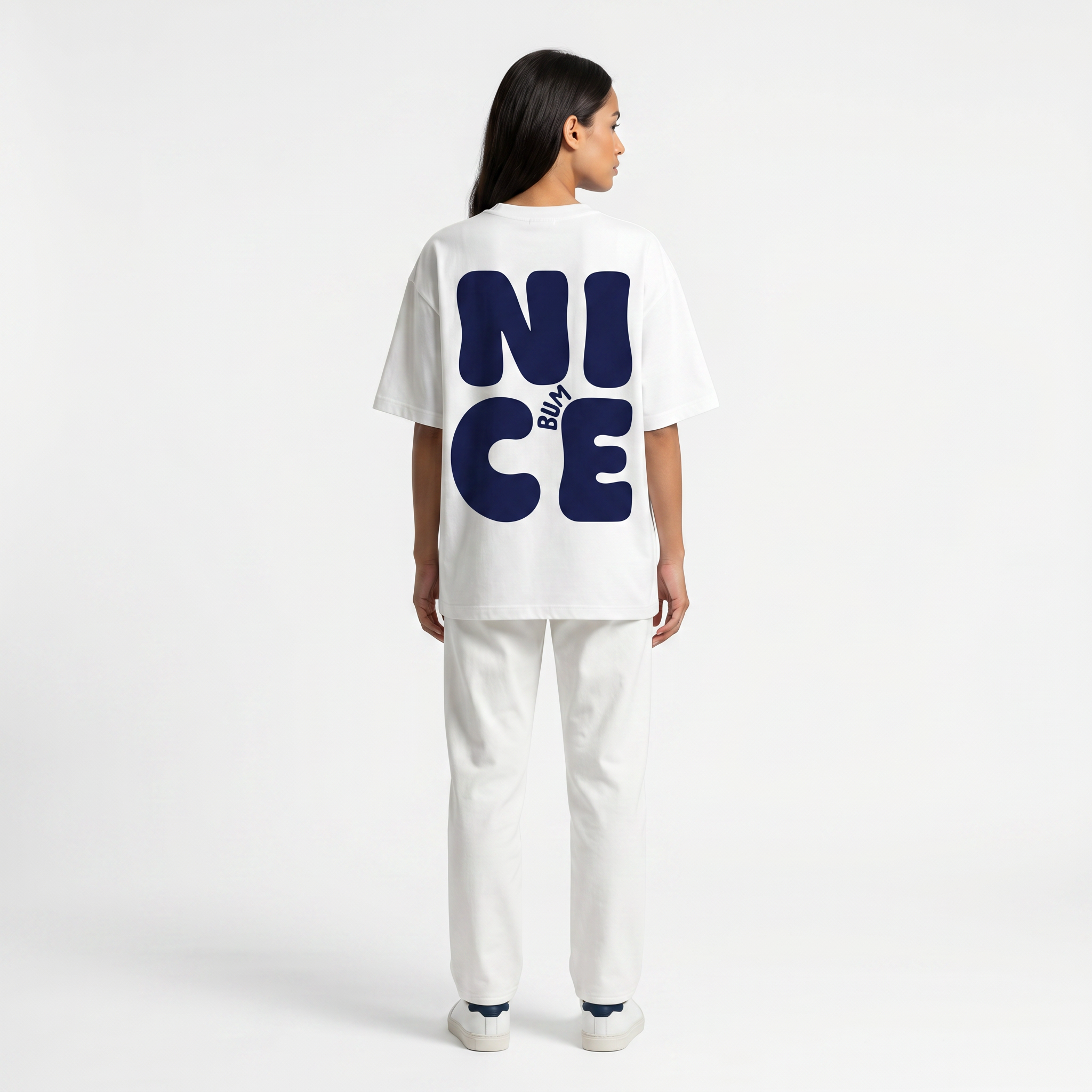 NICE BUM Oversized Cotton T-Shirt