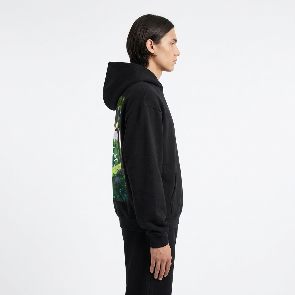 Fleeced Boxy Hoodie