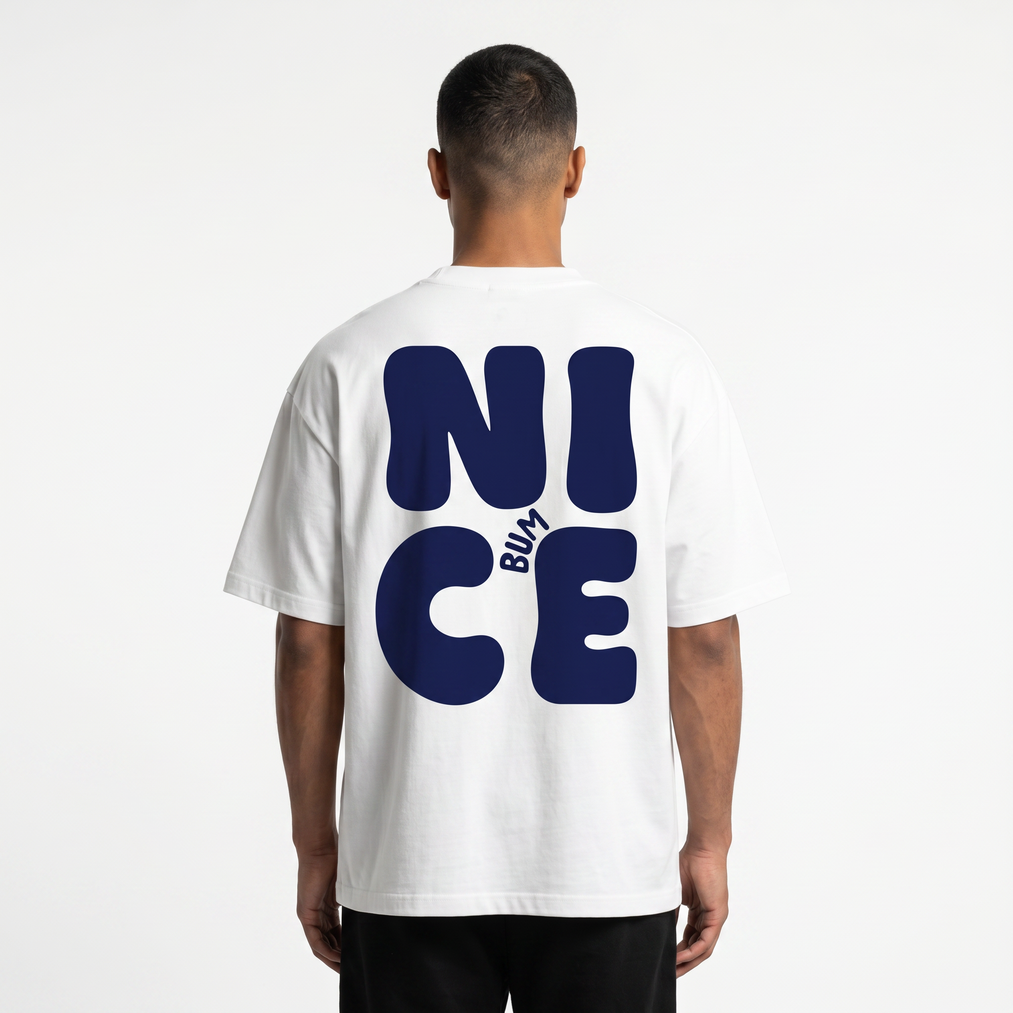 NICE BUM Oversized Cotton T-Shirt
