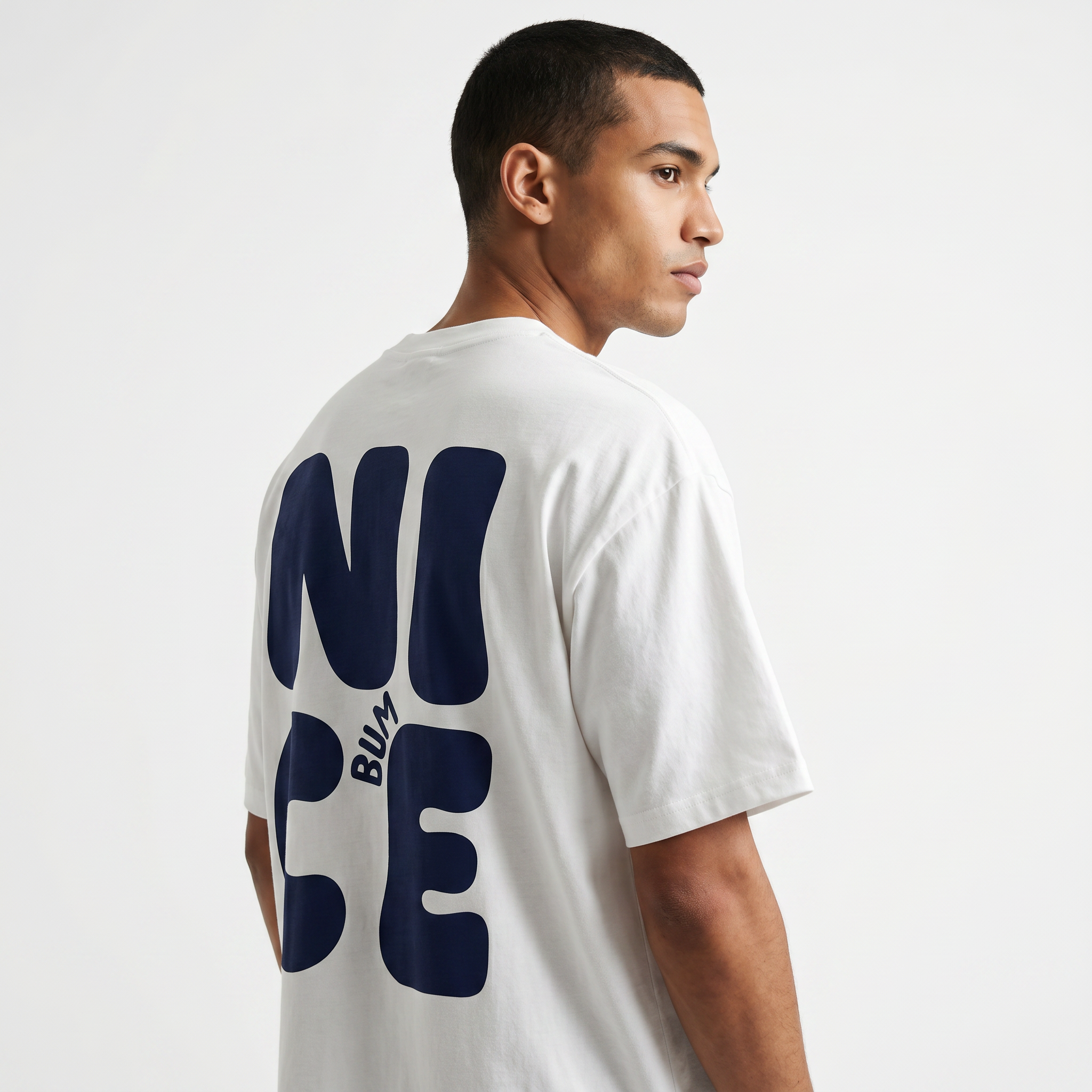 NICE BUM Oversized Cotton T-Shirt