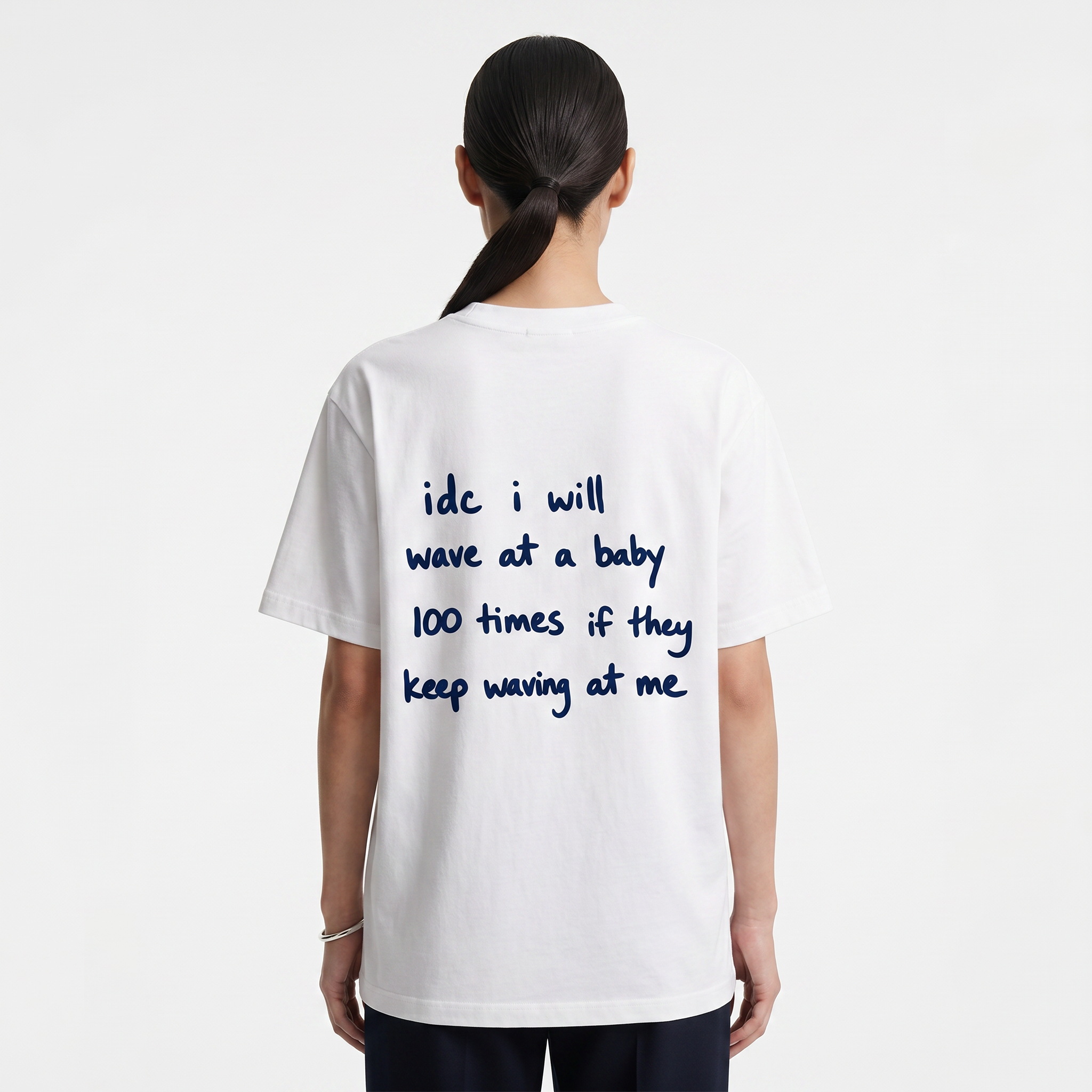 Minimal Quote Back Print T-Shirt