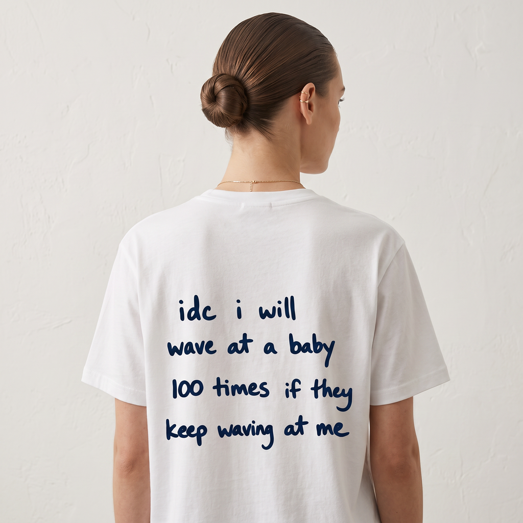 Minimal Quote Back Print T-Shirt