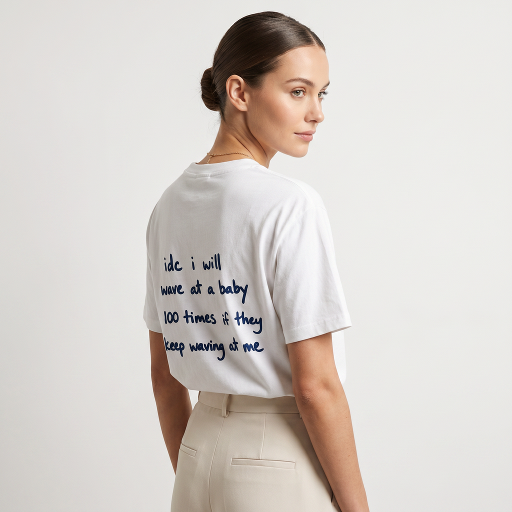 Minimal Quote Back Print T-Shirt